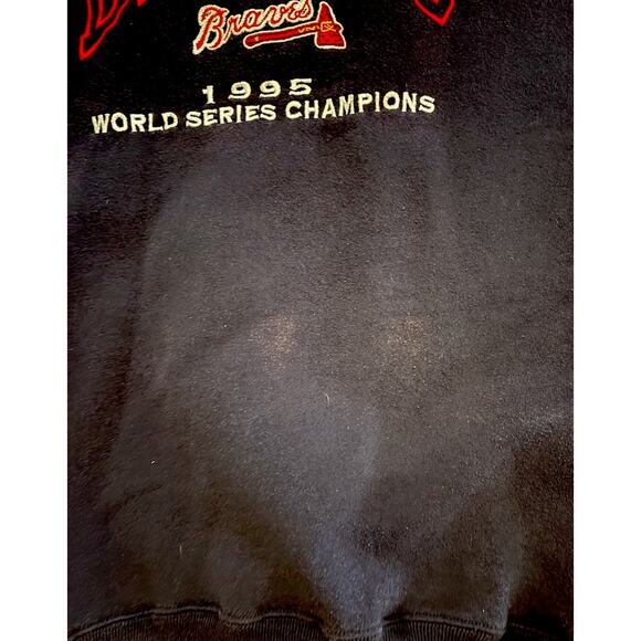 Vintage Atlanta Braves Sweatshirt 1995 World Series Champions XXL MLB Read Desc. - Picture 4 of 9